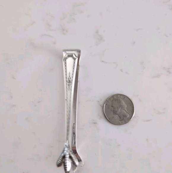Durgin Sterling Silver Sugar Tongs 3.5\